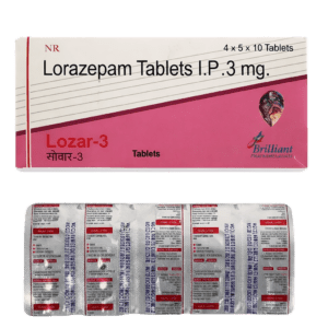 Lorazepam Lozar 3mg Tablets