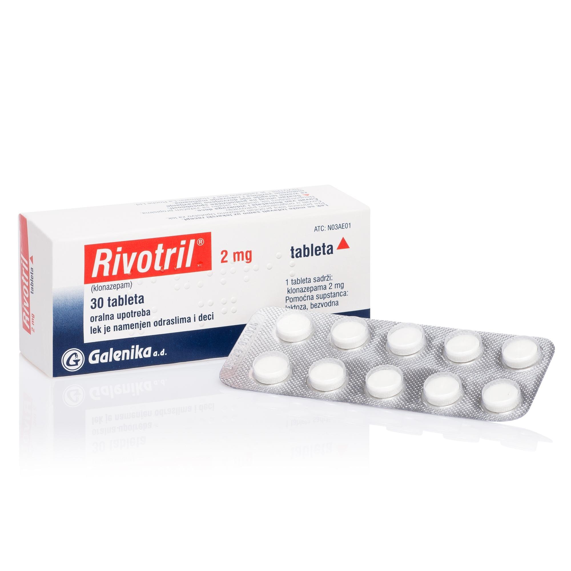 Rivotril Clonazepam 2mg tablet