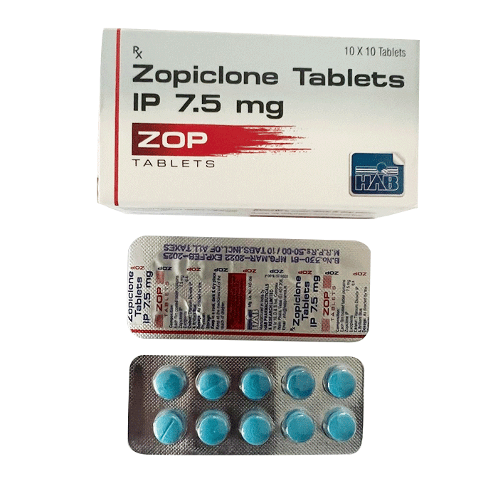 Zopiclone Tablets blue